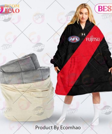 Afl Jersey Essendon Football Club Oodie Blanket Hoodie Snuggie Hoodies - Personalize Your Own New & Retro Sports Jerseys