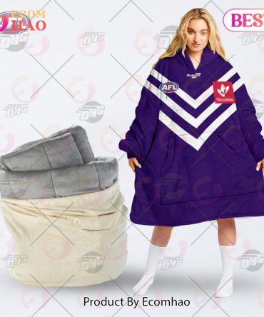 Afl Jersey Fremantle Football Club Oodie Blanket Hoodie Snuggie Hoodies - Personalize Your Own New & Retro Sports Jerseys