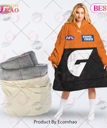 Afl Jersey Greater Western Sydney Giants Oodie Blanket Hoodie Snuggie Hoodies - Personalize Your Own New & Retro Sports Jerseys