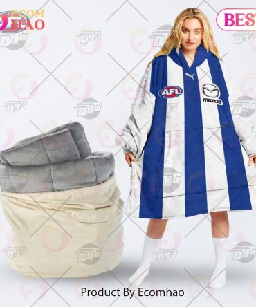 Afl Jersey North Melbourne Football Club Oodie Blanket Hoodie Snuggie Hoodies - Personalize Your Own New & Retro Sports Jerseys