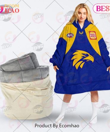 Afl Jersey West Coast Eagles Oodie Blanket Hoodie Snuggie Hoodies - Personalize Your Own New & Retro Sports Jerseys