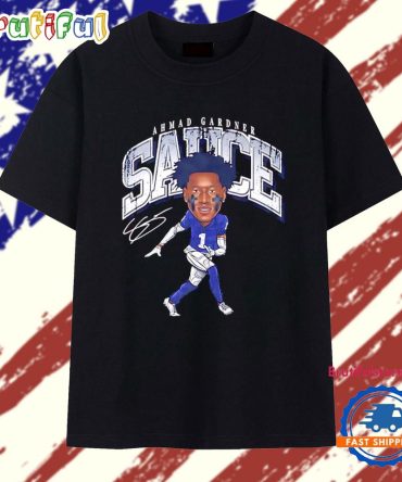 Ahmad Sauce Gardner Caricature Indianapolis Colts T Shirt