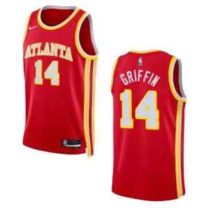 Atlanta Hawks AJ Griffin 2022-23 Icon Edition Red Swingman Jersey - Alzaintravels