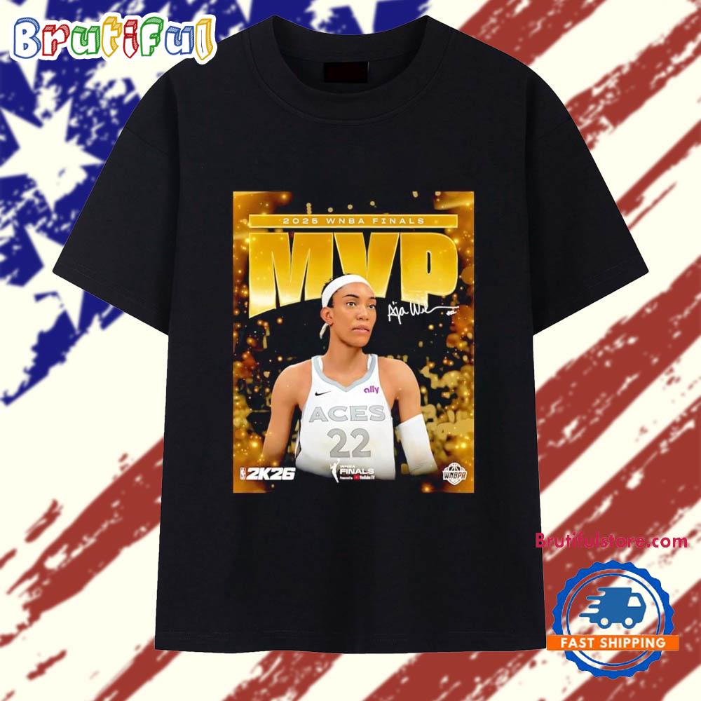 A’Ja Wilson 2025 Wnba Finals Mvp Signature T Shirt