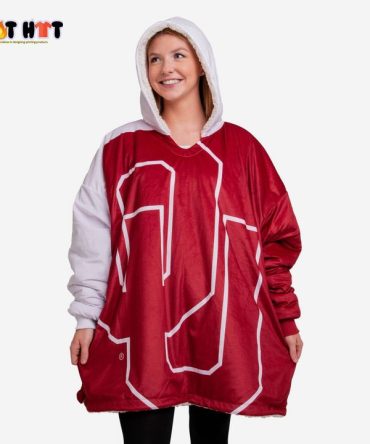 Ncaa Oklahoma Sooners Big Logo Blanket Hoodie Hoodie Blanket