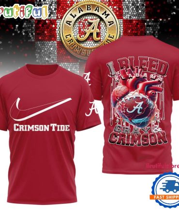 Alabama Crimson Tide 2025 Ncaa I Bleed Unisex 3D Shirt