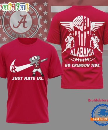 Alabama Crimson Tide 2025 Ncaa Just Hate Us Limited 3D Shirt