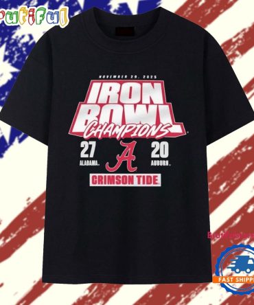 Alabama Crimson Tide 27-20 Auburn Tigers November 29, 2025 Iron Bowl Champions Crimson Tide T Shirt