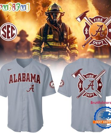 Alabama Crimson Tide Baseball X Firefighter Appreciation 2025 All Over Print Jersey