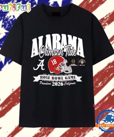 Alabama Crimson Tide College Football Playoff 2026 Rose Bowl T Shirt