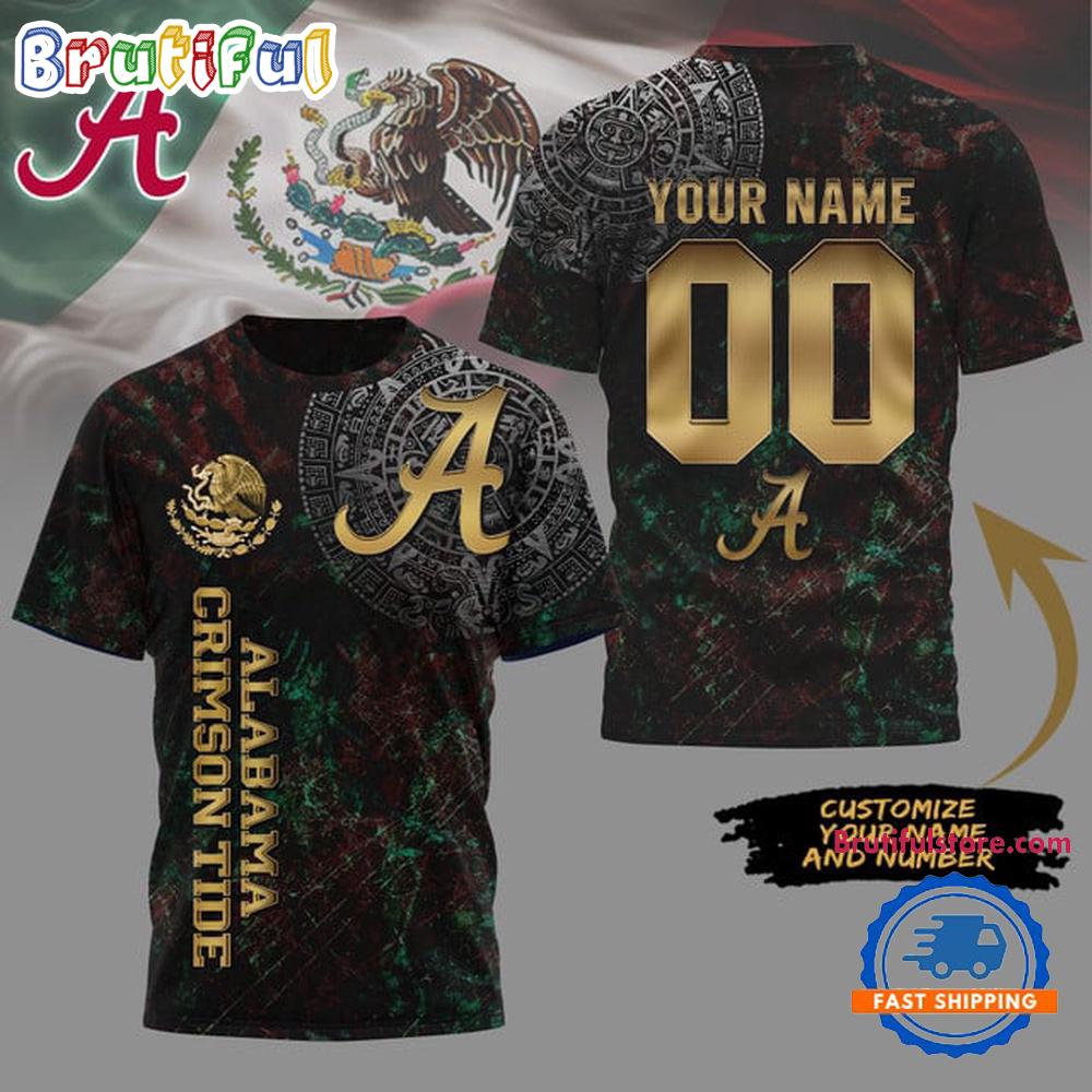 Alabama Crimson Tide Mexican Heritage New Unisex 3D Shirt
