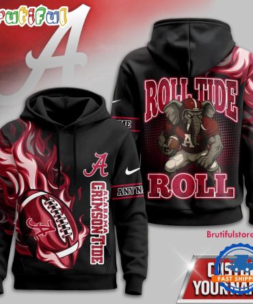 Alabama Crimson Tide Ncaa Victory Flame Personalized Hoodie Shirt