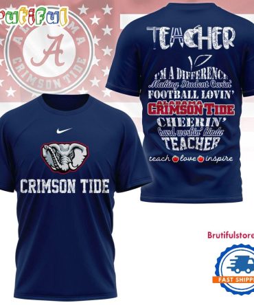 Alabama Crimson Tide Teacher Pride 2025 Unisex 3D Shirt