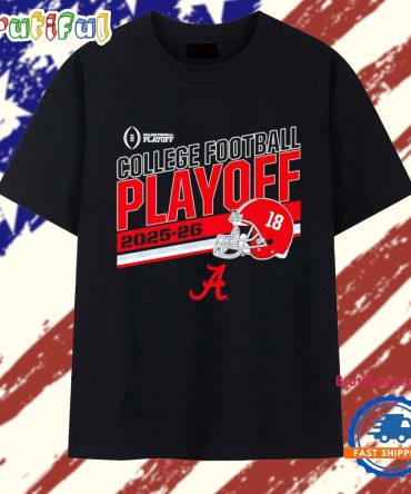 Alabama Football 2025-26 Cfp Stripe T Shirt