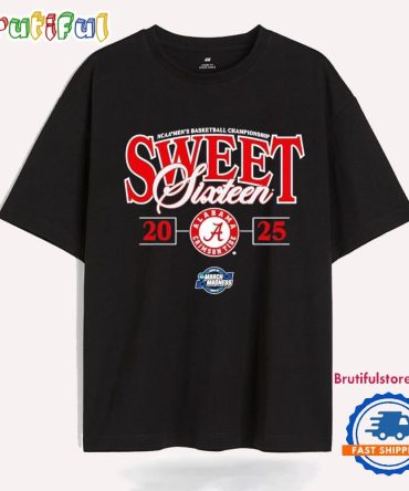 Alabama Men’S Basketball Ncaa March Madness 2025 Sweet Sixteen T Shirt