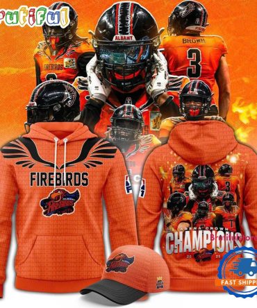 Albany Firebirds Arena Crown Champions 2025 Hoodie