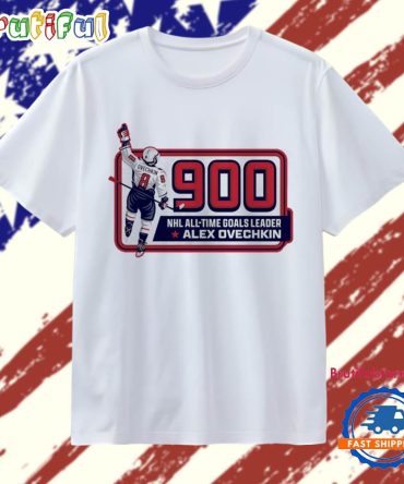 Alex Ovechkin 900 Goals Nhl All-Time Goals Leader Washington Capitals T Shirt