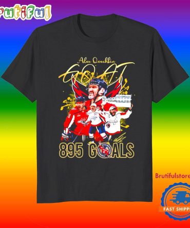 Alex Ovechkin Washington Capitals Goat 894 Goals Signature T Shirt