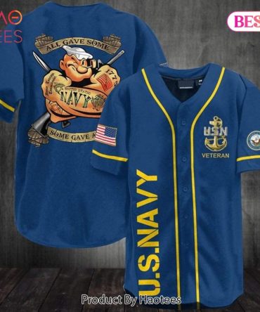 Us Navy Veteran Baseball Jersey - Patriotic Military Tribute Shirt
