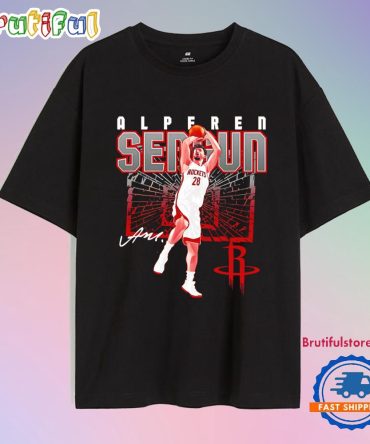 Alperen Sengun Houston Rockets Shattered Signature T Shirt