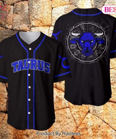 Taurus Zodiac Baseball Jersey - Stylish Astrology Design For Taurus Fans