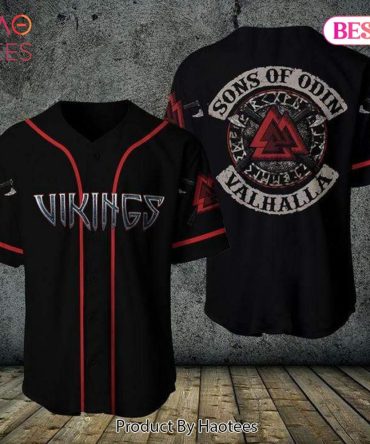 Viking Baseball Jersey - Sons Of Odin Valhalla Design - Bold Norse Style