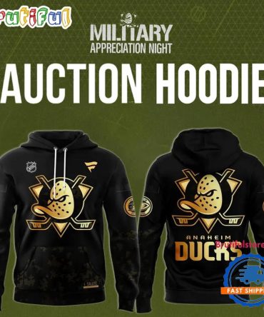 Anaheim Ducks Military Night 2025 Hoodie