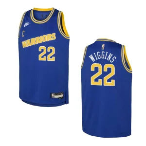 2022-23 Golden State Warriors Youth Classic Edition Andrew Wiggins Blue Jersey - Alzaintravels