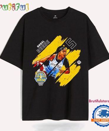 Angel Reese Stripes Chicago Sky T Shirt