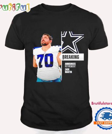 Announces Retirement Zack Martin Dallas Cowboys T Shirt