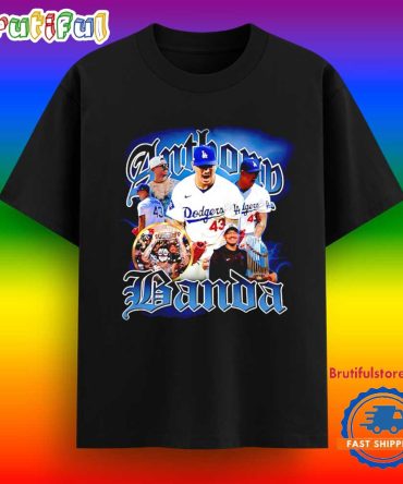Anthony Banda Los Angeles Dodgers Player Collage T Shirt