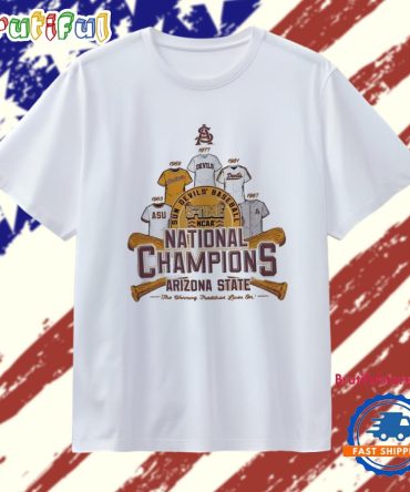 Arizona State Sun Devils 5 Times Jersey Ncaa National Champions T Shirt