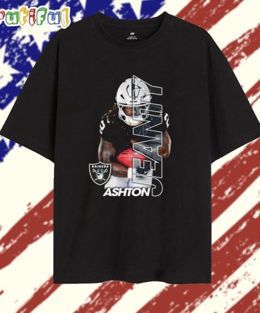 Ashton Jeanty Las Vegas Raiders Graphic Player 2025 T Shirt
