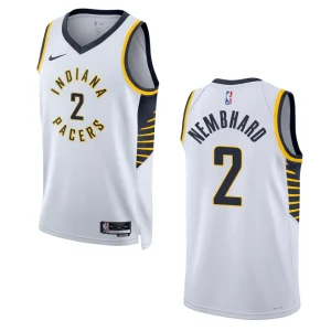 2022-23 Association Edition Indiana Pacers Andrew Nembhard White Swingman Jersey - Alzaintravels