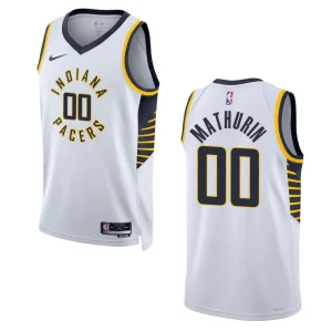 2022-23 Association Edition Indiana Pacers Bennedict Mathurin White Swingman Jersey - Alzaintravels