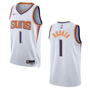 2022-23 Association Edition Phoenix Suns Devin Booker White Swingman Jersey - Alzaintravels