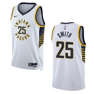 2022-23 Association Edition Indiana Pacers Jalen Smith White Swingman Jersey - Alzaintravels