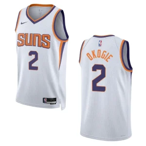 2022-23 Association Edition Phoenix Suns Josh Okogie White Swingman Jersey - Alzaintravels