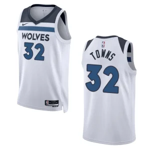 2022-23 Association Edition Minnesota Timberwolves Karl-Anthony Towns White Swingman Jersey - Alzaintravels