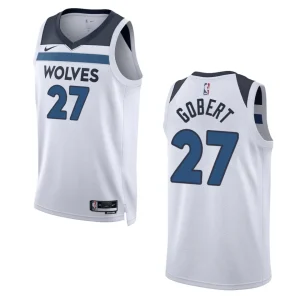 2022-23 Association Edition Minnesota Timberwolves Rudy Gobert White Swingman Jersey - Alzaintravels