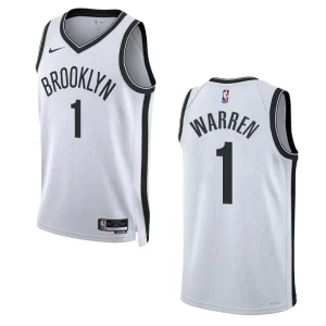2022-23 Association Edition Brooklyn Nets T.J Warren White Swingman Jersey - Alzaintravels