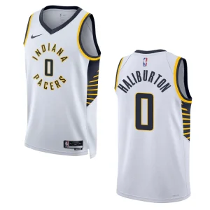 2022-23 Association Edition Indiana Pacers Tyrese Haliburton White Swingman Jersey - Alzaintravels