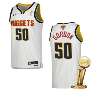 Denver Nuggets 2023 NBA Finals Champions Aaron Gordon Association White Jersey - Alzaintravels