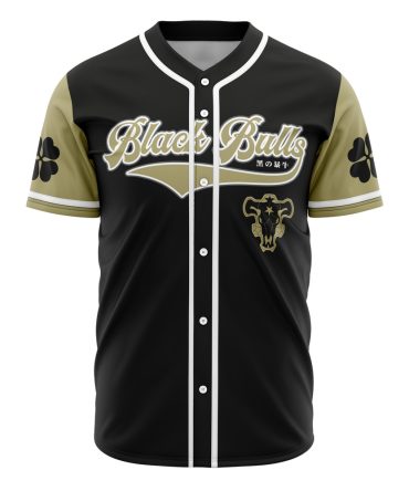 Black Bulls Baseball Jersey - Stylish & Comfortable Fan Apparel