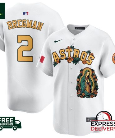 Astros Bregman #2 Jersey  Unique Floral Design Fast Shipping