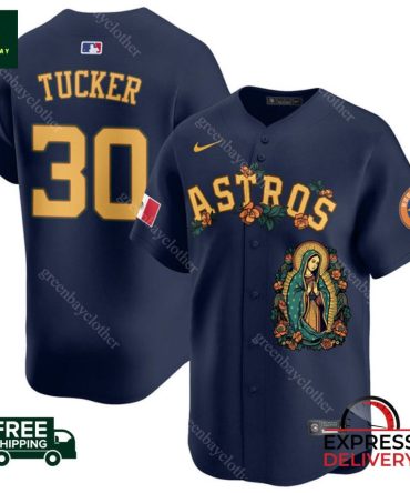 Astros Tucker #30 Jersey  Unique Floral DesignExpress Delivery