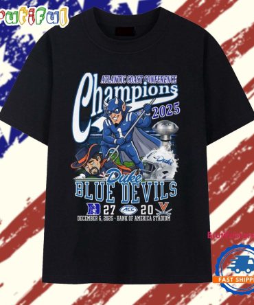 Atantic Coast Conferece Champions 2025 Duke Blue Devils Winner T Shirt