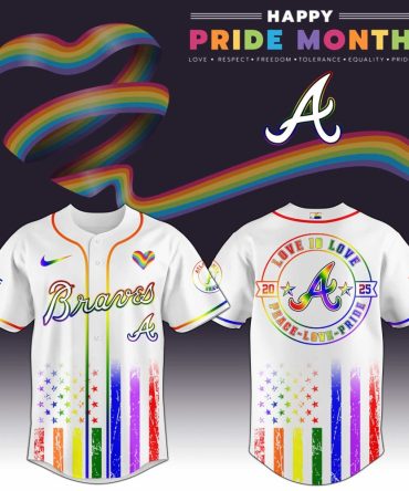 Celebrate Pride With Limited Edition Braves Rainbow Jersey - Love Is Love 2023 Collection