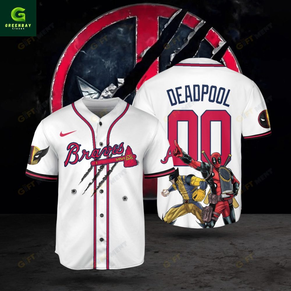 Exclusive Braves Jersey With Deadpool & Wolverine - Limited Edition Fan Gear