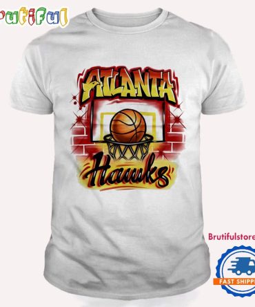 Atlanta Hawks Basketball Wall Painting T Shirt